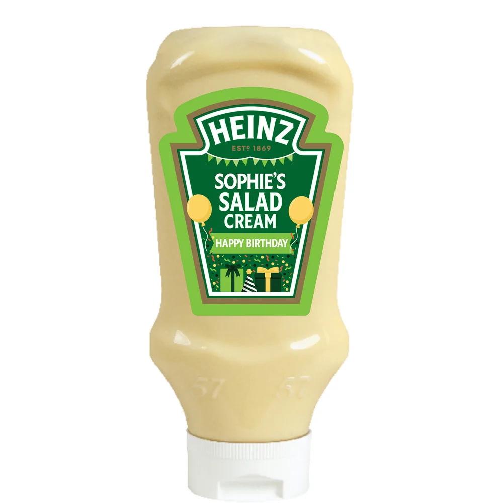 Heinz Personalised Birthday Salad Cream 425g Image 1